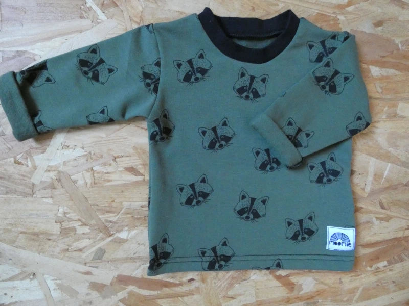 Tshirt Manches longues Raton Laveur kaki - Moomie