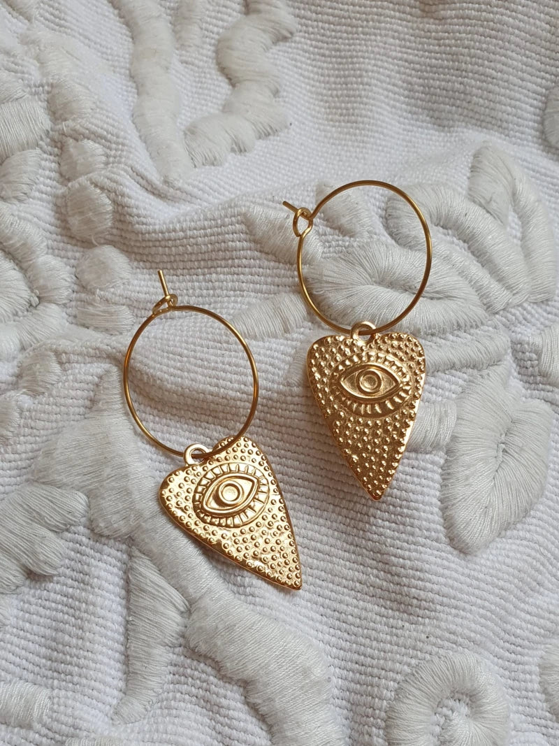 Rituel du coeur Créoles oeil or