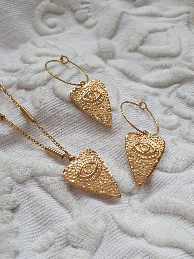 Rituel du coeur Créoles oeil or