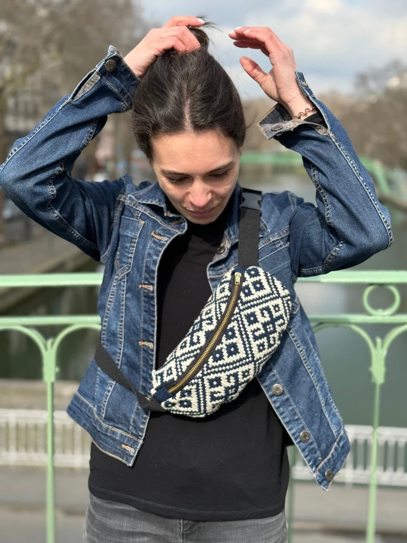 Sac banane Dokmai bleu marine