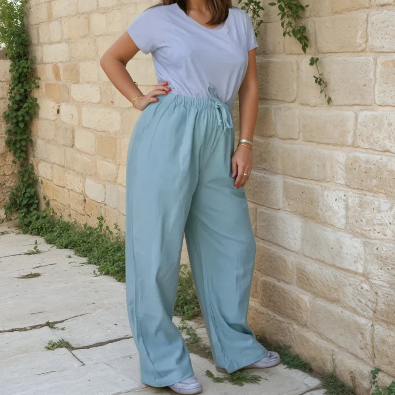 Tara Pantalon Unisexe en Coton Naturel