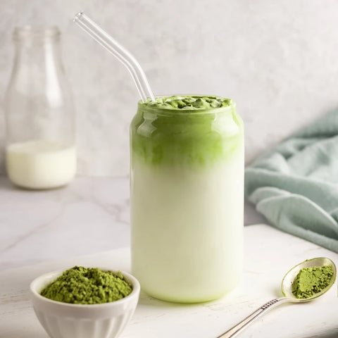 Paille courbée en verre en vrac