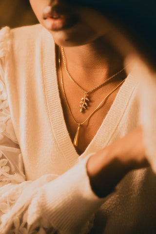Collier feuille