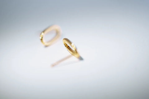 Boucles d'oreilles puces rectangle
