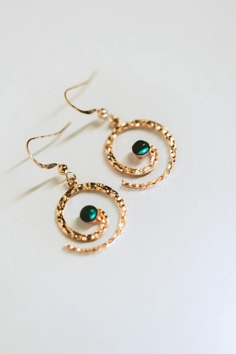 Boucles d'oreilles spirale