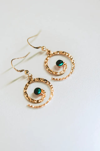 Boucles d'oreilles spirale