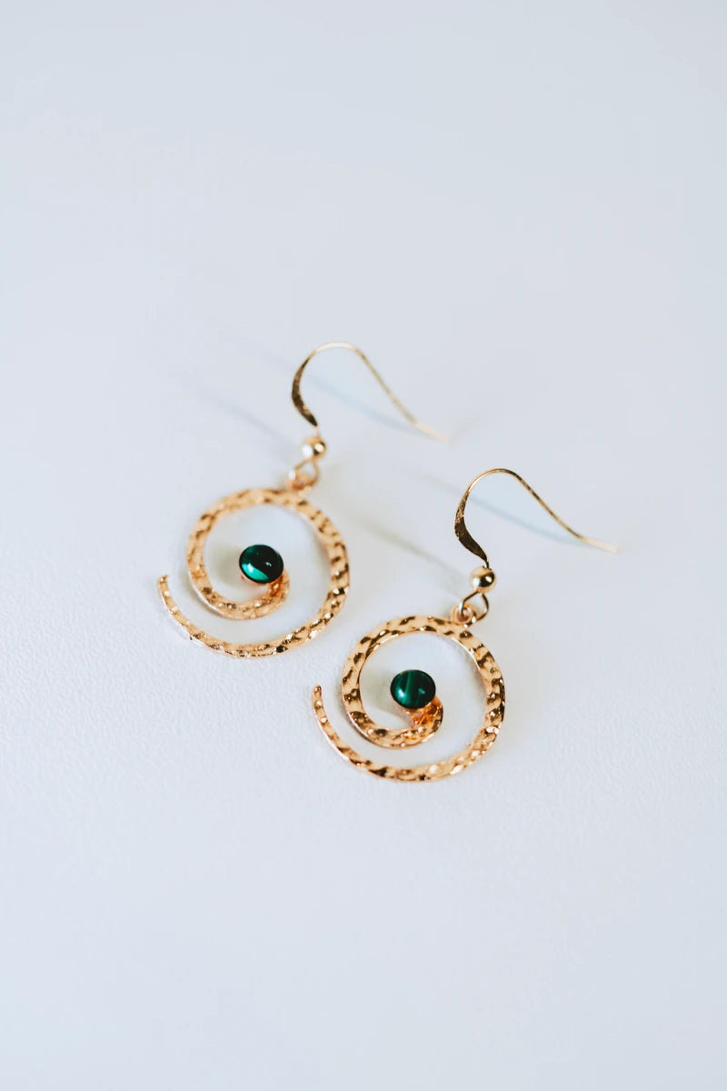 Boucles d'oreilles spirale