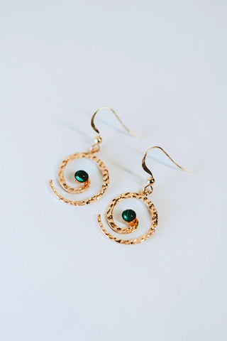 Boucles d'oreilles spirale