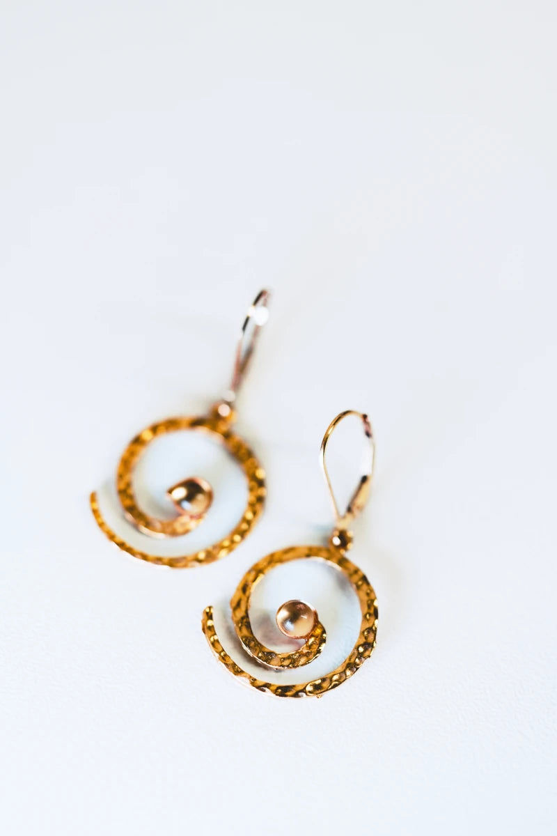 Boucles d'oreilles spirale