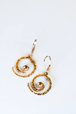 Boucles d'oreilles spirale