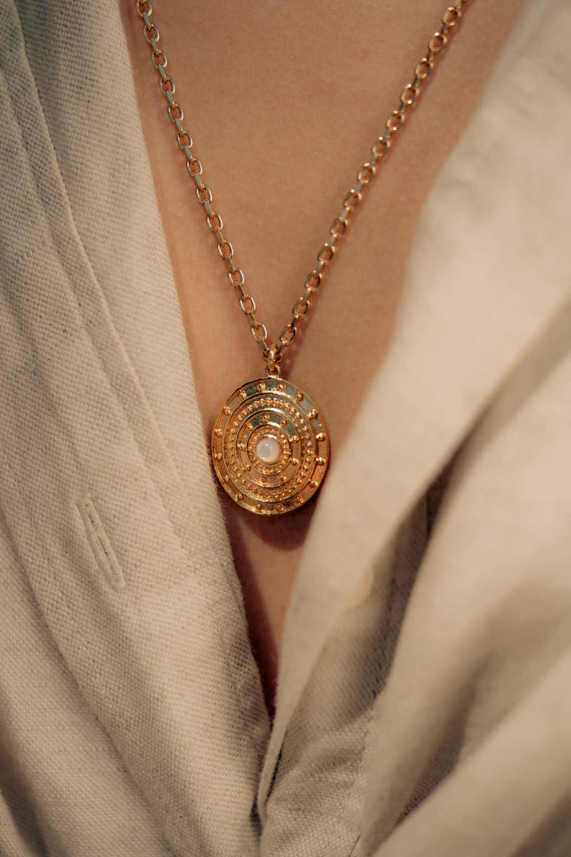 Collier long talisman