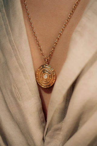 Collier long talisman