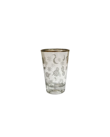 ASTRES Silver Mini Glass Cup Set of 4