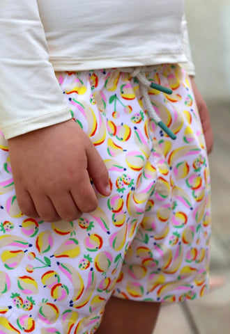 Short de bain garçon Orso – Imprimé Smoothie | précommande