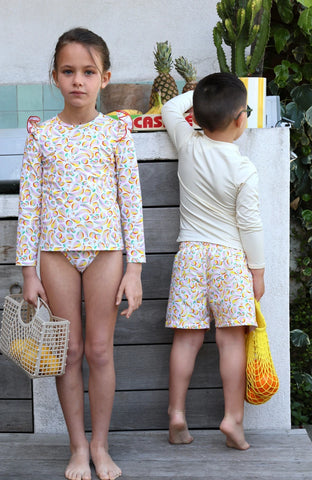 Short de bain garçon Orso – Imprimé Smoothie | précommande