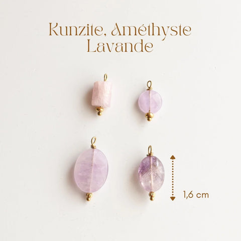 Pendentif Pierre Lavande