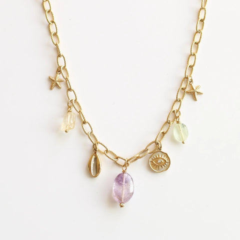 Pendentif Pierre Lavande