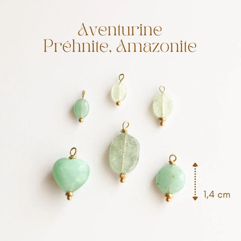 Pendentif Pierre Vert clair
