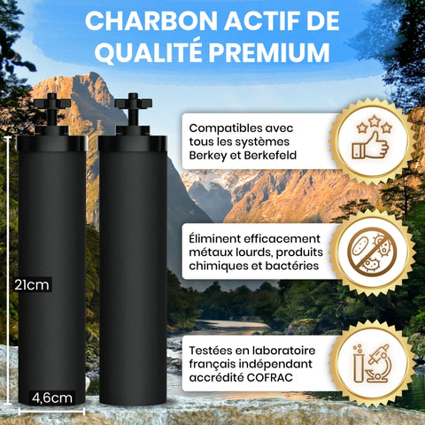 Cartouches filtrantes pour filtre à gravité x2