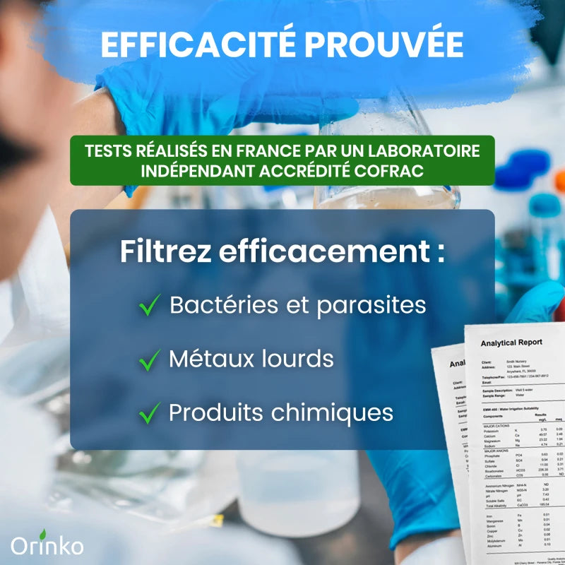 Cartouches filtrantes pour filtre à gravité x2