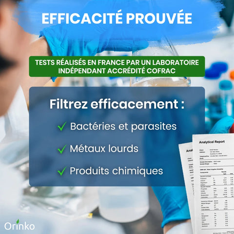 Cartouches filtrantes pour filtre à gravité x2