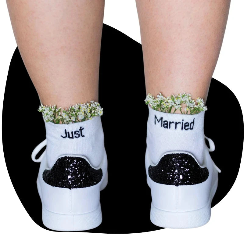 Chaussettes dépareillées Just Married