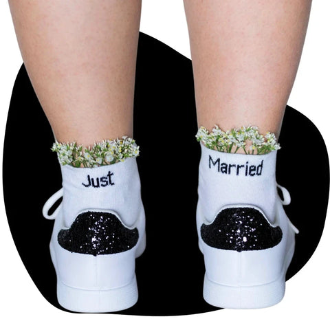 Chaussettes dépareillées Just Married