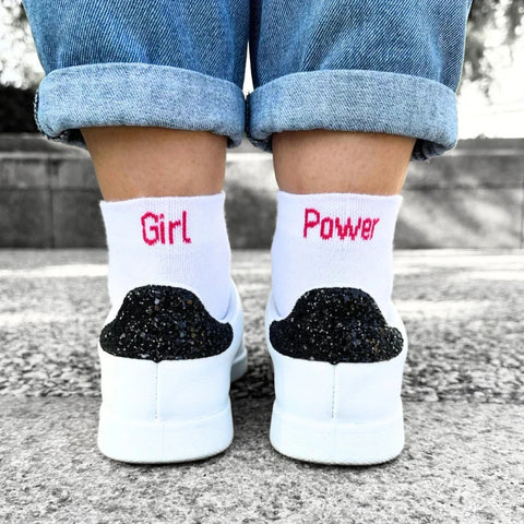 Chaussettes Girl Power pour Octobre Rose