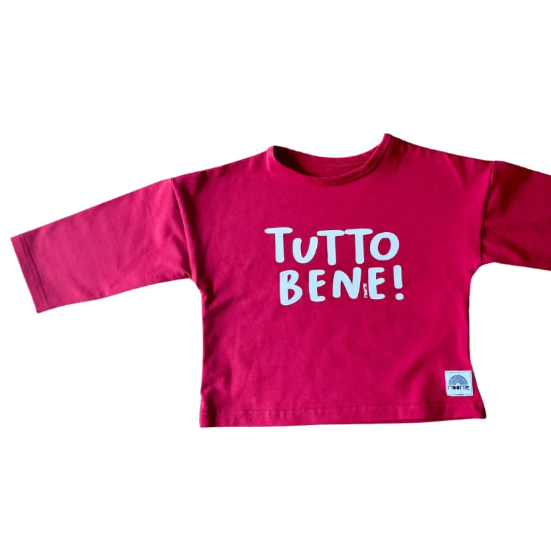 Tshirt Manches longues bleu denim Tutto Bene ! - Moomie