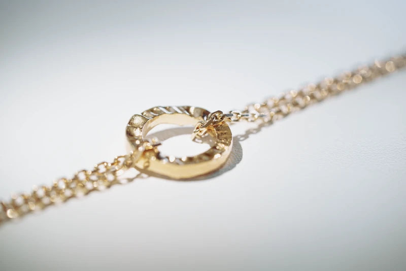 Bracelet cercle martelé