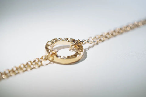 Bracelet cercle martelé