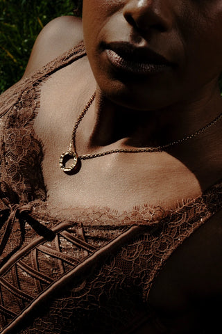 Collier cercle martelé