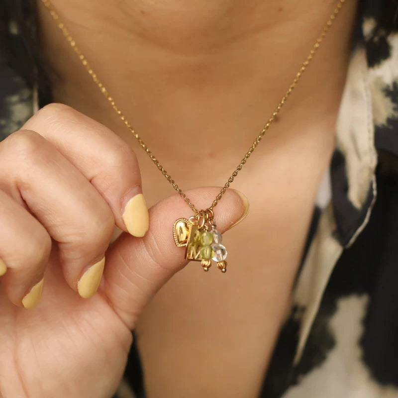 Collier à personnaliser Spécial Fête des mères - Chaîne torsadée