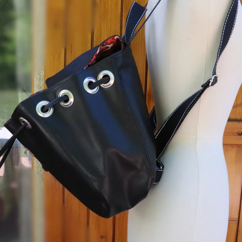 Sac à dos en alter-cuir de raisin