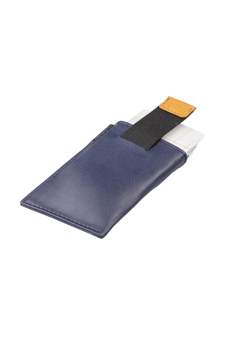 Slim card holder - Blue/Camel B2B