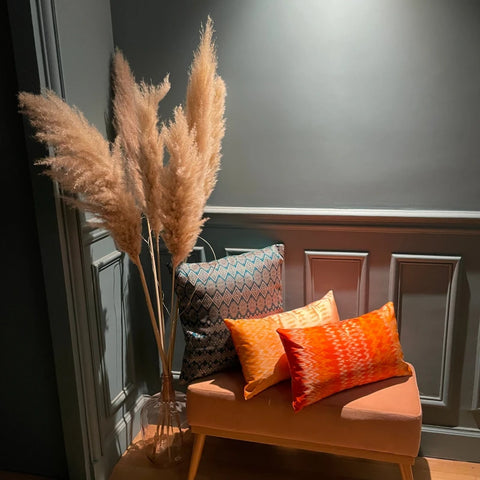 Coussin Shan orange