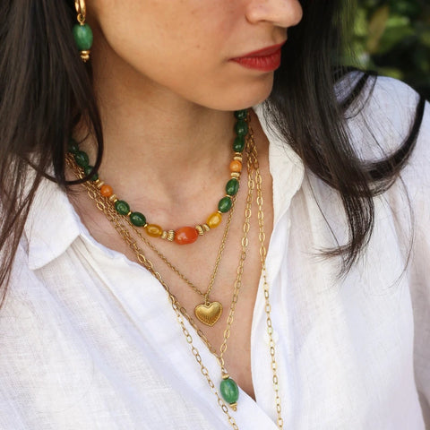 Collier long Aventurine