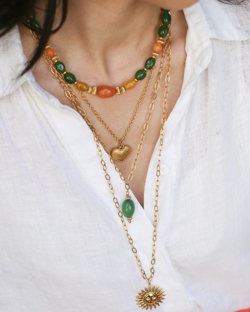 Collier long Aventurine