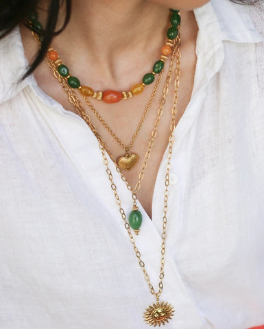 Collier long Aventurine