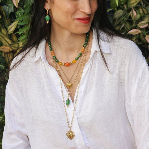 Collier long Aventurine