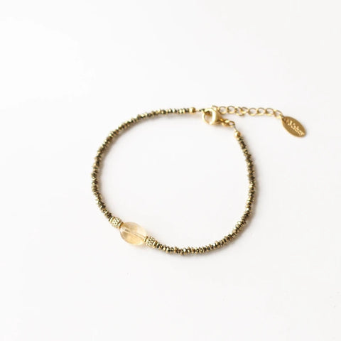 Bracelet Hématite Citrine