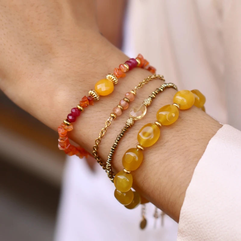Bracelet Hématite Citrine
