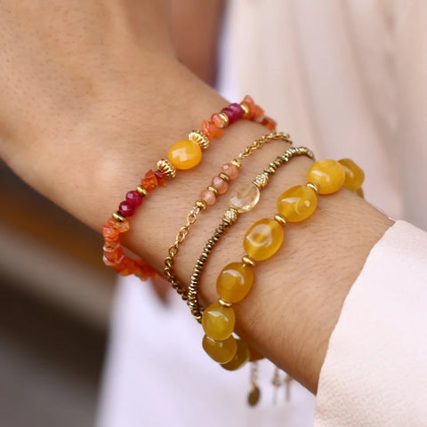 Bracelet Hématite Citrine