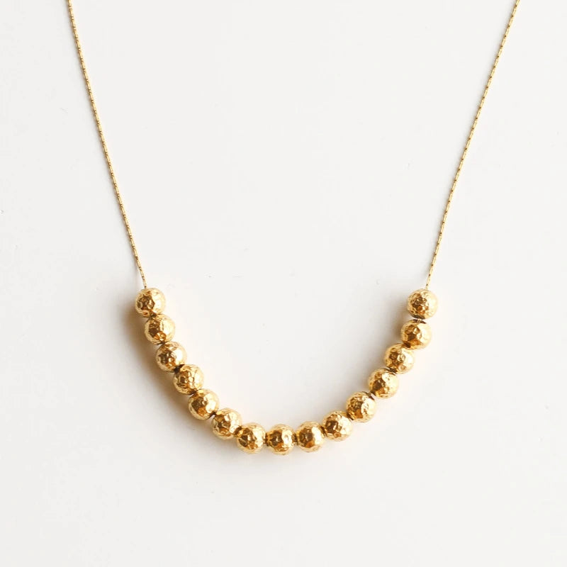 Collier Perles Dorées