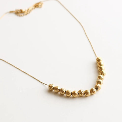 Collier Perles Dorées