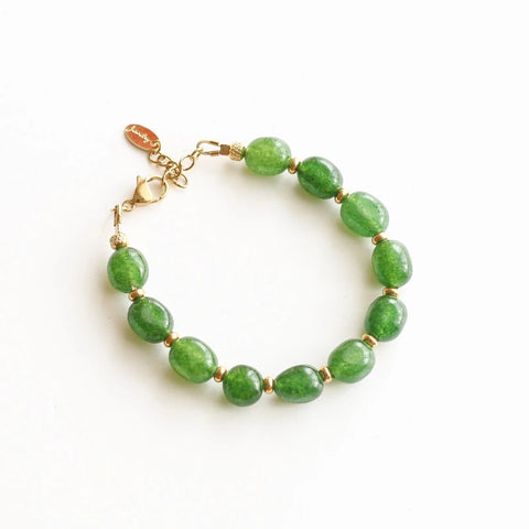 Bracelet Pierre Aragonite Verte