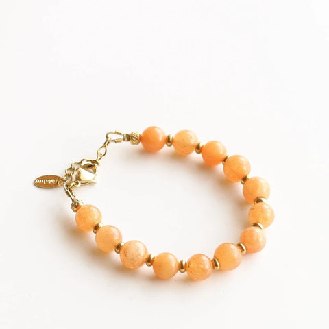 Bracelet Pierre Jade Orange