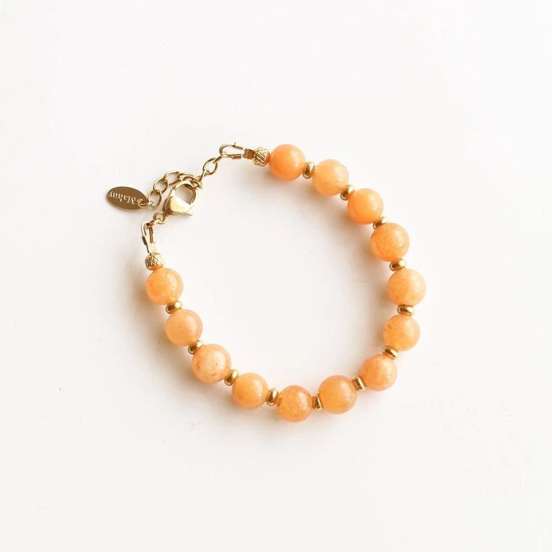 Bracelet Pierre Jade Orange