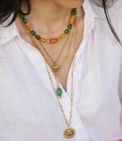 Collier Coeur Doré