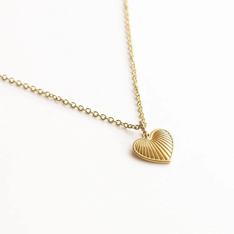 Collier Coeur Doré